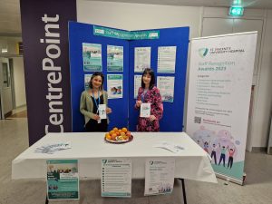 SVUH HR team promoting the launch of St. Vincent’s University Hospital Staff Recognition Awards