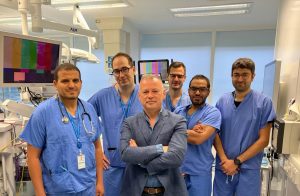 Pictured are Prof Emir Hoti alongside members of the Surgical Fellow Team, who have played a pivotal role in this accomplishment.