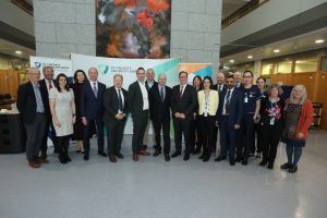 NETs team at SVUH, led by Professor Dermot O'Toole and the Nuclear Medical Team led by Dr. Stephen Skehan, Dr. Nicola Hughes and Dr. Mathilde Colombie pictured at Launch 1.3.2024