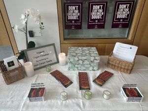 Our Organ Donation Awareness stand, located on the 1st Floor Atrium, was thoughtfully prepared by our dedicated Liver Transplant Coordinator Team. The display encourages meaningful conversations about donation and offers resources including donor cards, information leaflets, and the opportunity to write to donor families in support and gratitude.